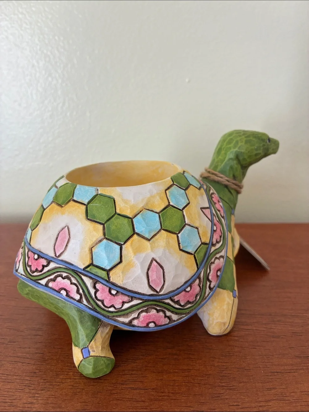 2007 Jim Shore Heartwood Creek Turtle Outdoor Candle Holder